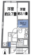 アリュール砂町銀座 401 間取り図