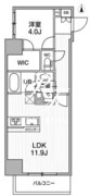 シーズンフラッツ浅草言問通り 703 間取り図