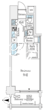 アーバンプレミア秋葉原 502 間取り図