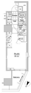 コンフォリア蒲田 1301 間取り図