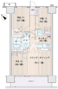 エスティメゾン豊洲レジデンス A-1015 間取り図
