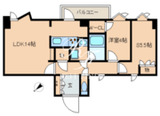 レジディア文京音羽 301 間取り図
