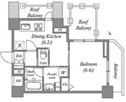 ルクレ板橋 501 間取り図
