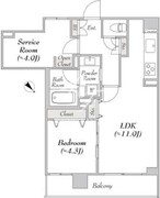 ルミーク文京千石 405 間取り図 ?>
