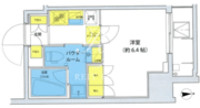 アジールコート北品川 1202 間取り図