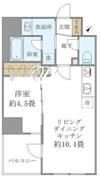 パインステージ白金高輪 802 間取り図