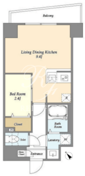 アルファコート曳舟 204 間取り図