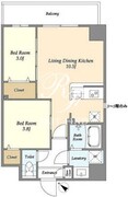 アルファコート曳舟 601 間取り図