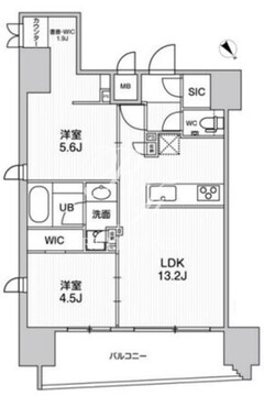 ウィーヴプレイス浅草サウス 1001 間取り図