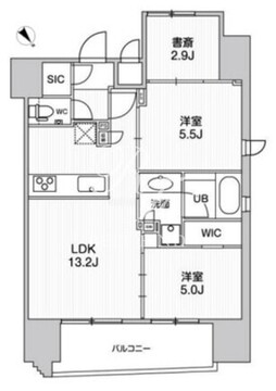 ウィーヴプレイス浅草サウス 1002 間取り図