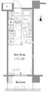 パークアクシス住吉 604 間取り図