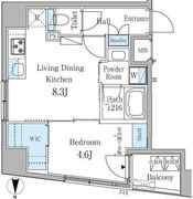 パークルール神田司町ロンド 902 間取り図 ?>