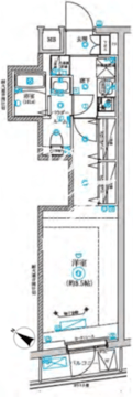 リルシア不動前 302 間取り図