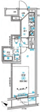 リルシア不動前 204 間取り図