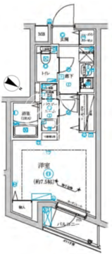 リルシア不動前 207 間取り図