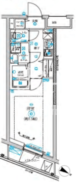 リルシア不動前 208 間取り図