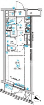 リルシア不動前 408 間取り図