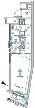 リルシア不動前 409 間取り図