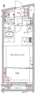 ベルシードステアー西早稲田 402 間取り図