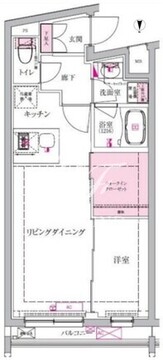 ベルシードステアー西早稲田 404 間取り図