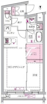 ベルシードステアー西早稲田 204 間取り図