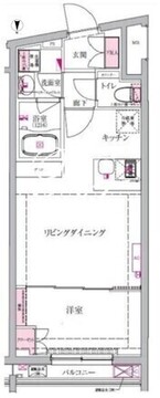 ベルシードステアー西早稲田 202 間取り図