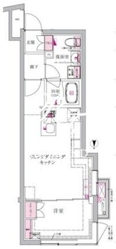 ベルシードステアー西早稲田 201 間取り図