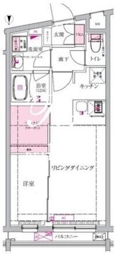 ベルシードステアー西早稲田 102 間取り図