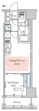 アーバネックス深川住吉2 1304 間取り図