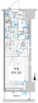 プレール・ドゥーク両国4 807 間取り図