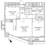 ファーストリアルタワー新宿 3006 間取り図