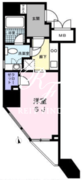 レジディア高輪桂坂 1103 間取り図
