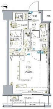 クレヴィスタ亀戸4 303 間取り図