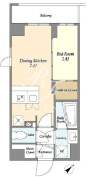 ラドゥセール志茂 508 間取り図