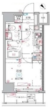 クレヴィスタ大井町 603 間取り図