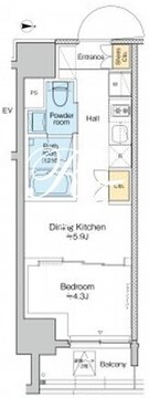 プラウドフラット浅草アベニュー 602 間取り図