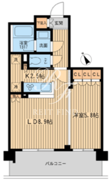 ブレス上池袋 303 間取り図