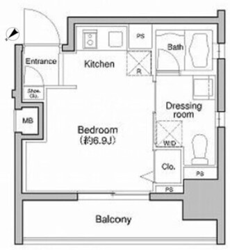 プラウドフラット大塚 804 間取り図