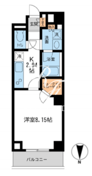 レジデンス白金コローレ 307 間取り図