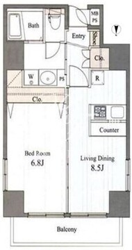 ＰＡＴＨ中目黒ｕｎｏ 503 間取り図