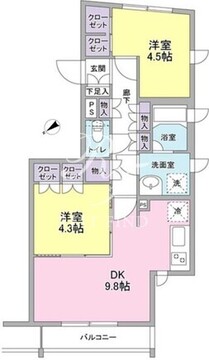 コンフォリア麻布台 501 間取り図