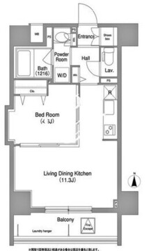 コンフォリア町屋 1001 間取り図