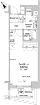 プラウドフラット大森3 309 間取り図