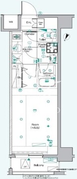 シーフォルム南池袋 208 間取り図