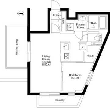 プレアス中野新井 501 間取り図