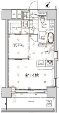 ログ東駒形 303 間取り図