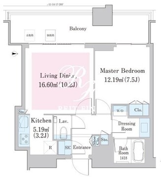 中野ステーションレジデンス 1409 間取り図