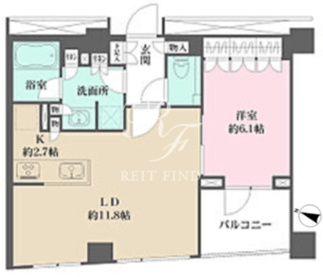 パークハウス中目黒 103 間取り図