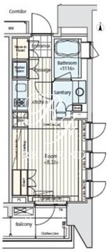 イプセ蒲田 501 間取り図