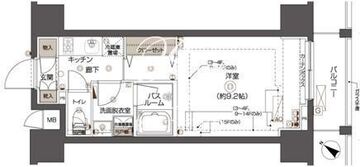 ズーム西五反田 1102 間取り図